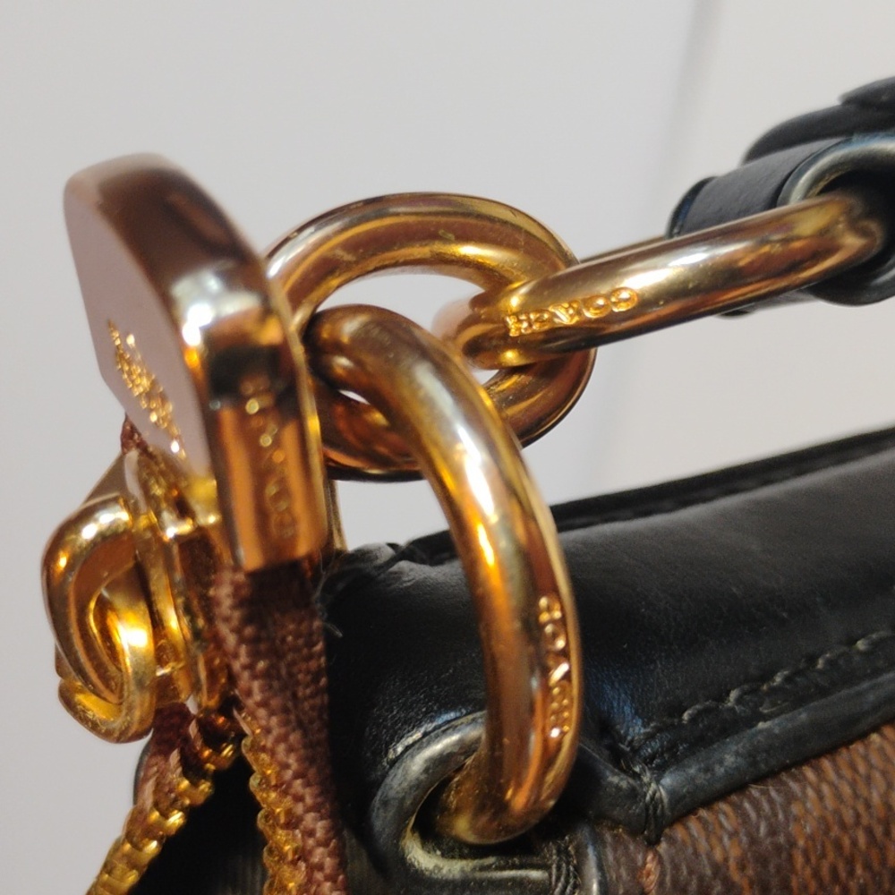 Coach Mae File Crossbody In Signature Canvas Beautiful Metal No Hangtag - Picture 11 of 12